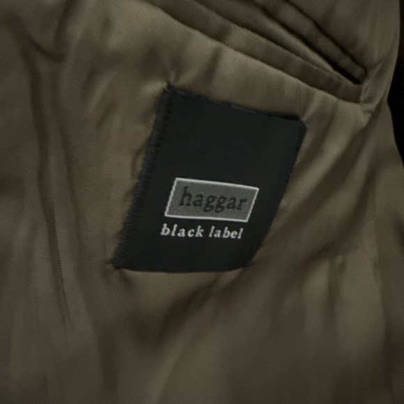 Haggar Black Label Suit Blazer 44L and Pants 36x32 - Picture 6 of 12